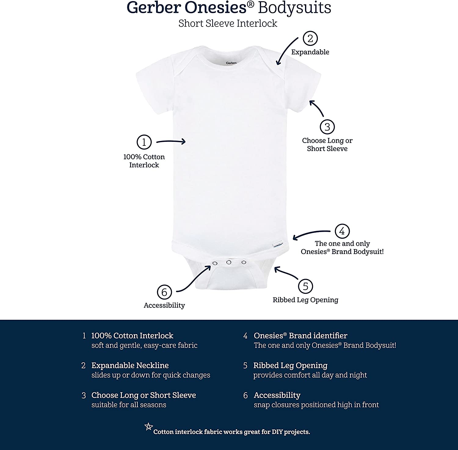 Gerber unisex-baby 5-pack Solid Onesies Bodysuits - Image 4